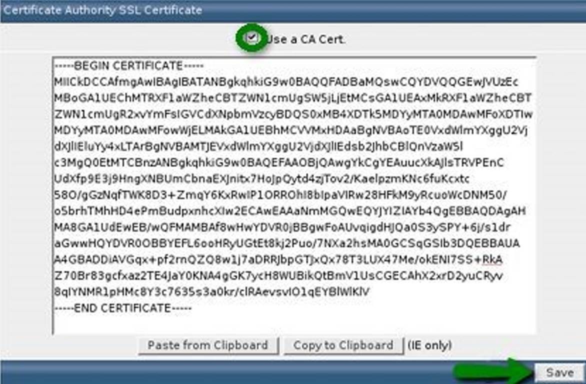 Use a CA Cert