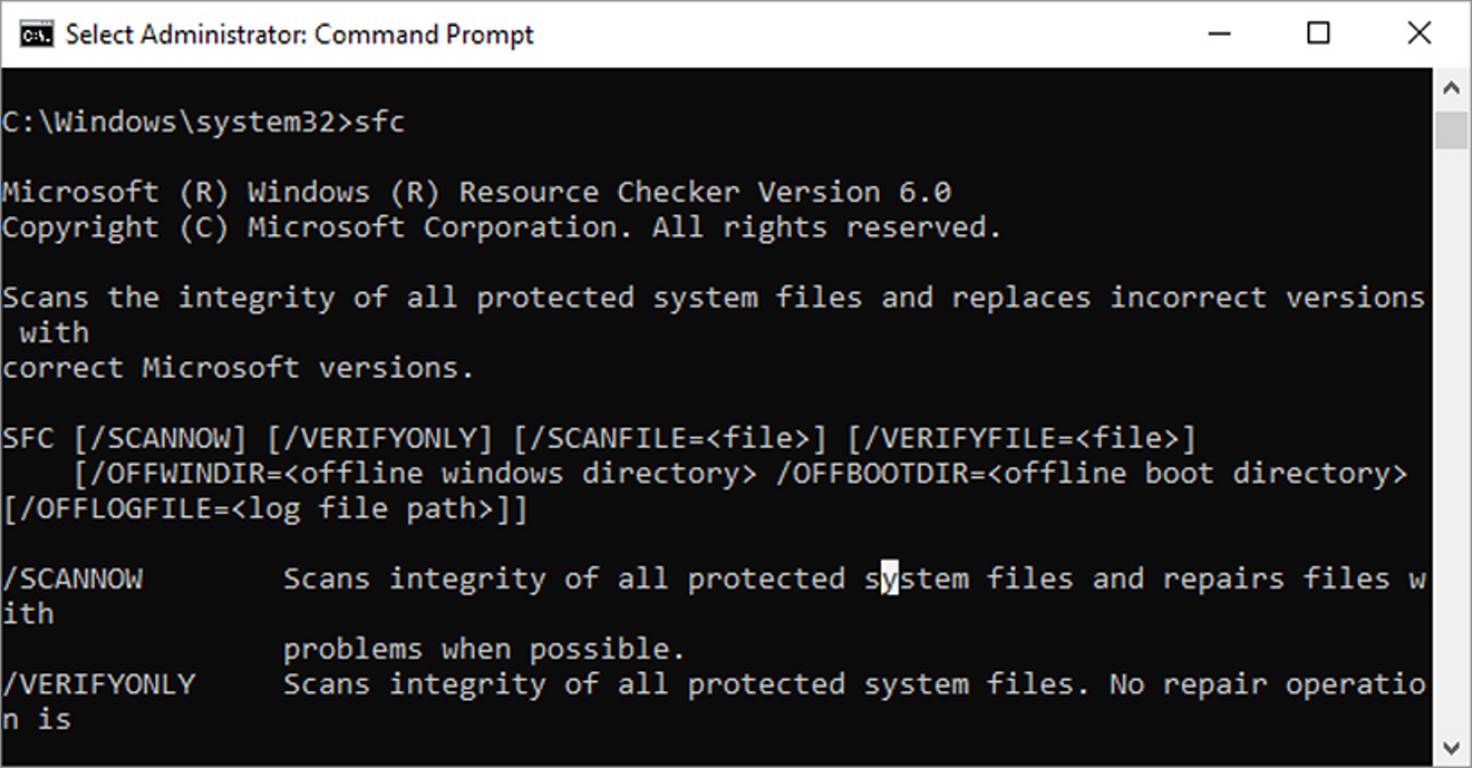 cmd sfc